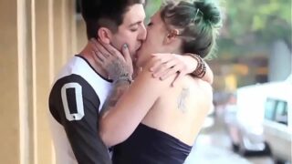 Kiss prank lesbian porn