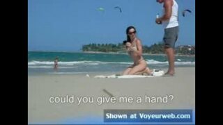 Stranger jerk on her on nude beach porn movies